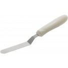 Winco TWPO-4 White Polypropylene Handle 3-1/2" x-3/4" Blade Spatula with Offset