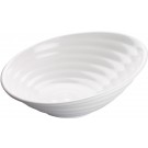 Winco WDM003-201 White 12 pcs/case 12" Melamine Angle Bowl