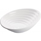 Winco WDM003-202 White 12 pcs/case 14" Diameter Melamine Angle Bowl