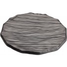 Winco WDM019-301 Black 12 pcs/case 11-1/2" Diameter Melamine Round Platter