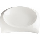 Winco WDP005-103 CARZOLA Bright White 12 pcs/case 10" Square (8-1/2"" Dia)Porcelain Square Deep Bowl