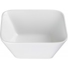 Winco WDP008-103 LAURETS Bright White 24 pcs/case 6-3/4" Square Porcelain Square Bowl