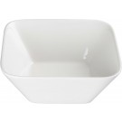 Winco WDP008-104 LAURETS Bright White 12 pcs/case 7-5/8" Square Porcelain Square Bowl