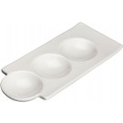 Winco WDP017-107 Bright White 36 pcs/case 9-1/2" Porcelain Duo Dish