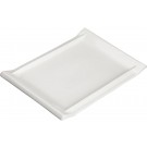 Winco WDP017-113 Bright White 12 pcs/case 13-7/8" x 9-1/4" Porcelain Rectangular Platter
