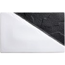 Winco WDP023-202 VISCA Black & White 6 pcs/case 13-7/8" x 8-5/8" Porcelain Rectangular Platter