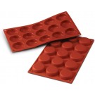 Silikomart SF044 15pcs 1.01 oz. Flan Silicone Tray