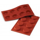 Silikomart SF045 8pcs 1.42 oz. Flan Silicone Tray