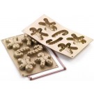 Silikomart SF106 6pcs Gingerbread Silicone Mold