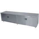 Advance Tabco HB-SS-249 108"W x 24"D Cabinet Base Flat Top Work Table