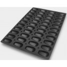 Silikomart SQ005 44 pcs 1.01 oz. Madeleine Silicone Mold