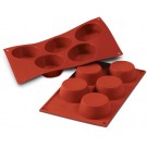 Silikomart SF024 5pcs 4.56 oz. Muffin Silicone Mold