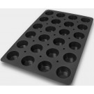 Silikomart SQ009 24pcs 4.05 oz. Muffin Silicone Mold