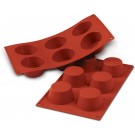 Silikomart SF023 6pcs 3.38 oz. Muffin Silicone Mold