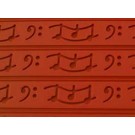 Silikomart Relief6 1.13"H Music Relief Silicone Mat