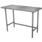 Advance Tabco TAG-303 30" x 36" 16 Gauge Super Saver Flat Top with Open Base Work Table