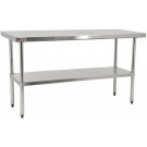 Omcan 18855 Elite Series 30" x 96" Stainless Steel Heavy-Duty Worktable
