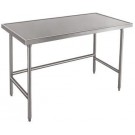 Advance Tabco TVSS-364 36" x 48" 14 Gauge Spec-Line Flat Top with Open Base Work Table