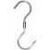 Omcan 10505 12Pcs 10 1/2" x 1/2" Stainless Steel "S" Swivel Hook