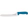 Omcan 12434 Blue Polypropylene Handle 9" Slicer Off-Set Wave Edge Blade Knife