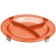 Saint-Romain 020673 Orange 3 Compartments Non Slip Plate