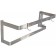 Omcan 31854 3 pc. Plated Pot Hooks 36" Wall-Mounted Pot Rack