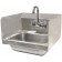 Omcan 37867 Faucet and Side Splashes Wall Mounted Hand Sink
