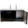 Omcan BD-CN-0023-HC 69.1" Double Solid Door Beer Cooler with Two Dispenser