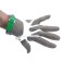 Omcan 44353 Extra Large Green Silicone Strap Five Finger Stainless Steel Mesh Glove