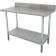 Advance Tabco KMG-366 36" x 72" 16 Gauge Standard 5" Backsplash with Undershelf Work Table