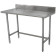 Advance Tabco TKMG-2411 24" x 132" 16 Gauge Standard 5" Backsplash with Open Base Work Table