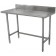 Advance Tabco TKMS-302 30" x 24" 16 Gauge Standard 5" Backsplash with Open Base Work Table