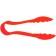 Omcan 80152 12Pcs 6-inch Polycarbonate Red Scallop Tong