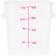 Omcan 80193 8 QT Polypropylene Translucent Square Food Storage Container