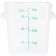 Omcan 80225 4-QT Polypropylene Translucent Square Food Storage Container