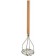 Omcan 80399 12Pcs Wooden Handle 5 " Round Potato Masher