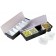 Omcan 80590 Black Plastic 4-Compartment Condiment Holder with Clear Cover