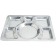 Omcan 80776 6-Compartment Stainless Steel Mess Tray