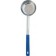 Omcan 80786 Blue Handle 8 oz. 1pc Stainless Steel Perforated Portion Control Spoon