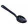 Omcan 85093 12Pcs 11-inch Black Polycarbonate Perforated Serving Spoon