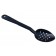 Omcan 85096 12Pcs 13-inch Black Polycarbonate Perforated Serving Spoon