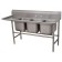 Advance Tabco 94-3-54-18L Left-Hand Drainboard 3-Compartment Spec-Line Regaline Sink