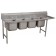Advance Tabco 9-64-72-36R Right-Hand Drainboard 4-Compartment Super Saver Regaline Sink