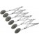 Winco ADD-6 Stainless Steel 6 Wheel Adjustable Dough Divider