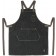 Winco BADN-3126 Brown Straps Cross-Back Heavyweight Denim Bib Apron