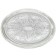 Winco CMT-1318 Oval Chrome-Plated 18-3/4" x 13" Serving Tray