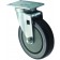 Winco CT-23 5" Wheels Universal Plate Caster Set for 2-3/8" x 3-5/8" Plates