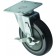 Winco CT-33B 5" Universal Caster Set with Brake for 3-1/2" Square Plate