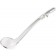 Winco CVLD-8C Curv Series 3/4 oz Clear Polycarbonate One-Piece Ladle