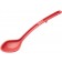 Winco CVSS-13R Curv Series Red Solid Polycarbonate Serving Spoon
